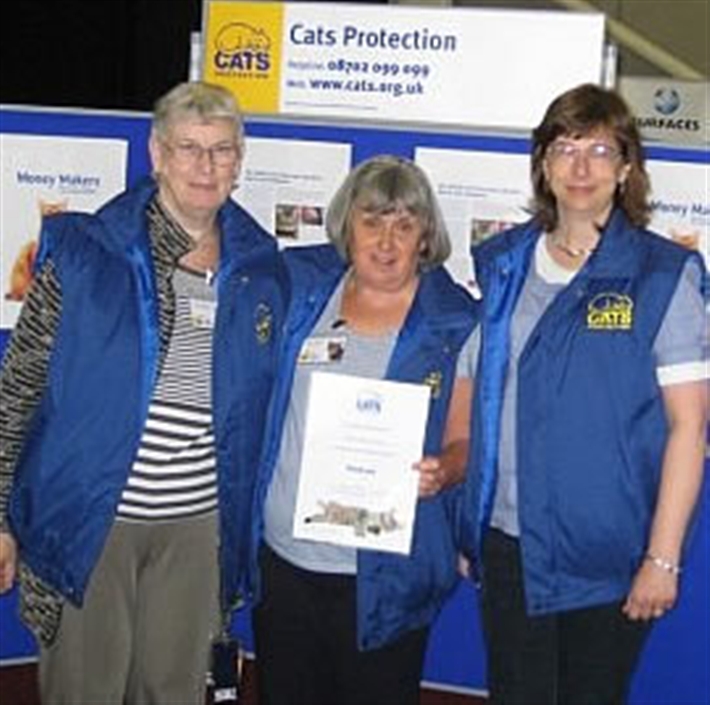 GloriaD Mary and Trudy accepting award on behalf of all of us :-)